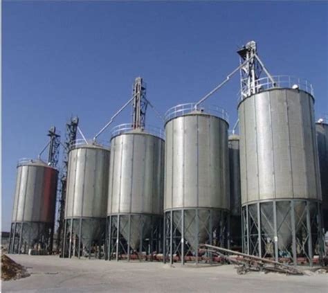 Galvanizing Stainless Steel Grain Silo For Maize Paddy Corn Storage