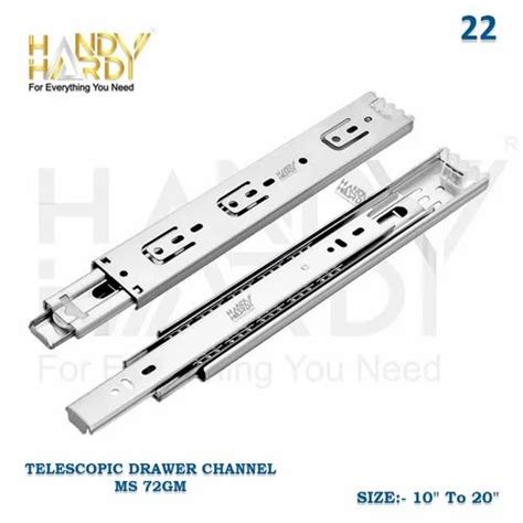 MILD STEEL Manual Telescopic Drawer Channel Size 10 To 20 At Rs