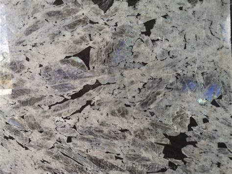 Labradorite Ice Blue Granite Kitchen Island Top From China