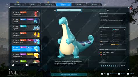 Relaxaurus Breeding Combos Location Drops And Skills Palworld