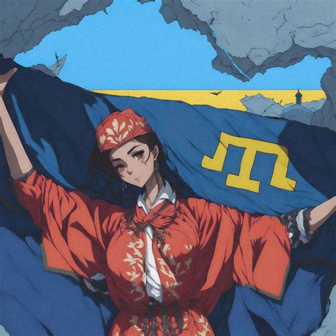 Крым, Аниме, Crimea tatar, къырымтатар, флаг крымских татар | Флаг ...