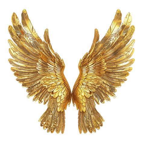 Golden wings isolated on transparent background 47424283 PNG