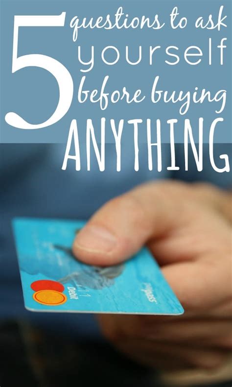 5 Questions To Ask Yourself Before Buying Anything Skint Dad