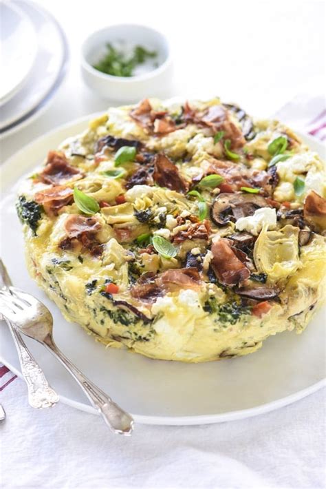 Slow Cooker Mediterranean Egg Casserole | foodiecrush.com