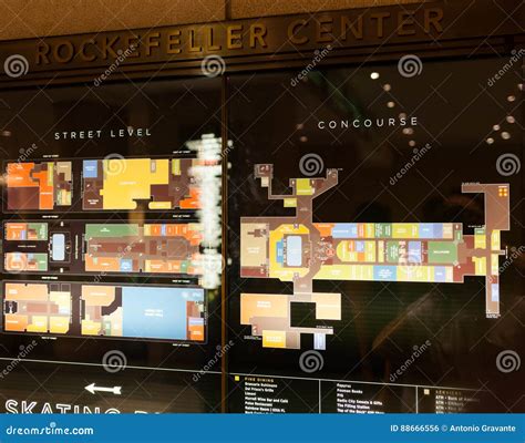 Rockefeller Plaza Map