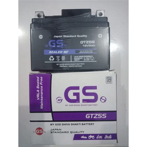 Jual Aki GS Full Kering Motor Honda Beat GTZ5 GTZ5S GS Y GTZ 5 5S GS