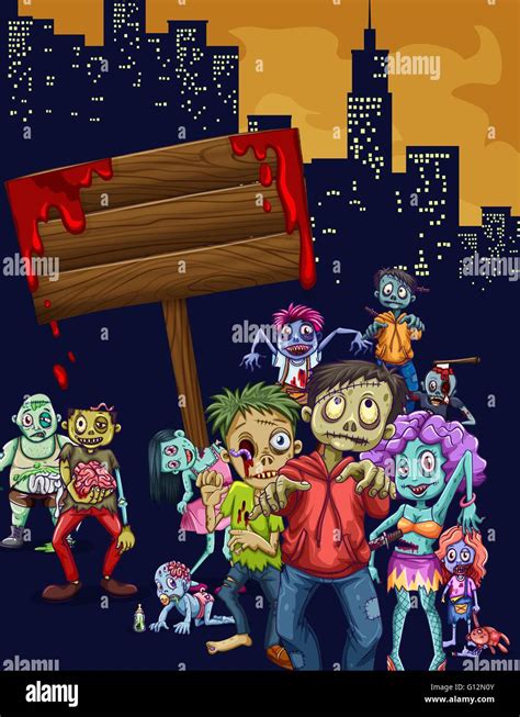 Zombis De La Ciudad Imágenes Vectoriales De Stock Alamy