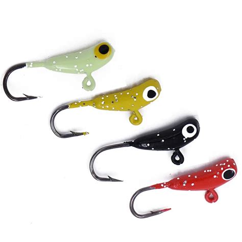 4Pcs Lot Banana Shaped Mini Lead Fish Winter Ice Fishing Lure 1 6cm 1