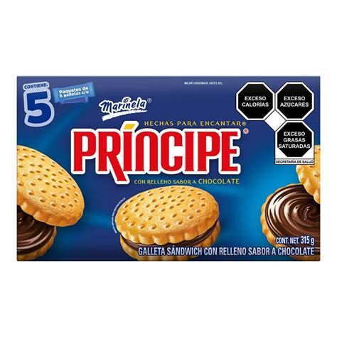 Galletas Marinela Pr Ncipe Con Relleno Sabor Chocolate G Walmart