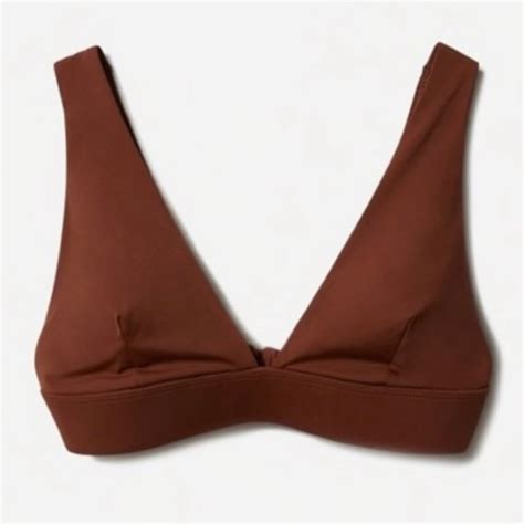Everlane Swim Everlane Rosewood Renew Triangle Bikini Top M Poshmark