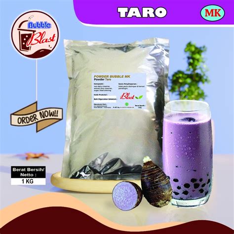 Jual Powder Minuman Rasa Taro 1 Kg Mix Creamer Gula Bubuk Minuman