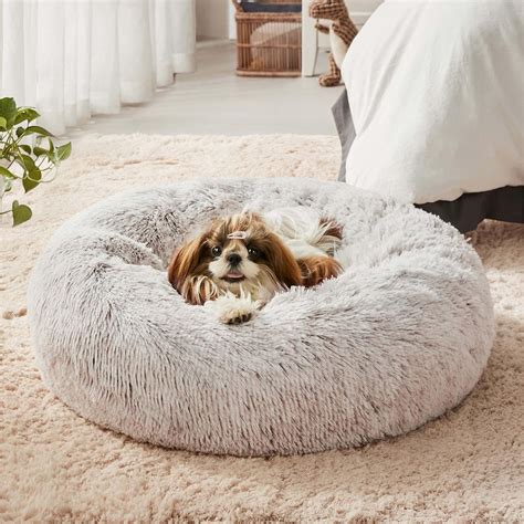 tucker murphy pet faux fur dog cat bed original calming bed