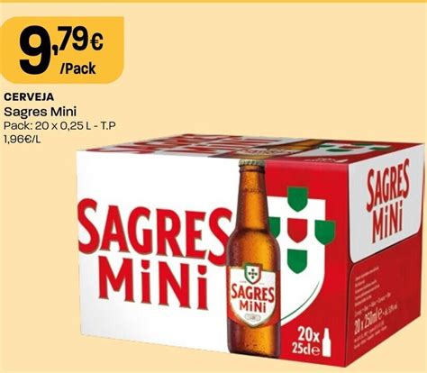 Promo O Cerveja Sagres Mini Pack X L T P Em Intermarch