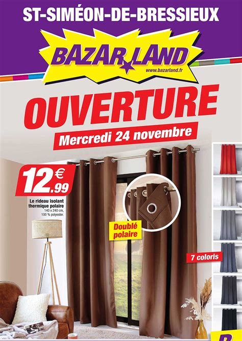 Promo Le Rideau Isolant Thermique Polaire Chez Bazarland Icatalogue Fr