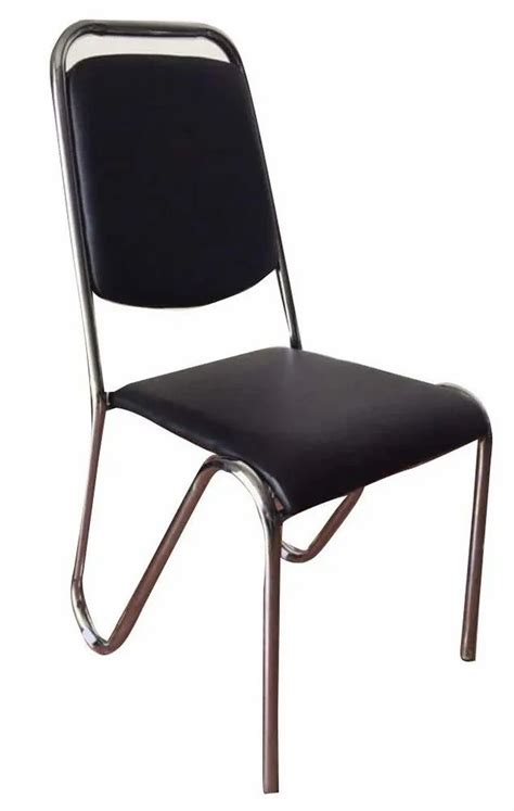 Non Rotatable Black Visitor Chair Without Arm For Office At Rs 975 In