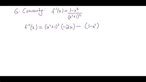 Concavity Inflection Points 2nd Derivative Test YouTube