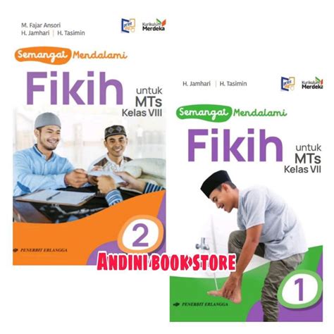 Jual Buku Semangat Mendalami Fikih Kelas Mts Erlangga Kurikulum