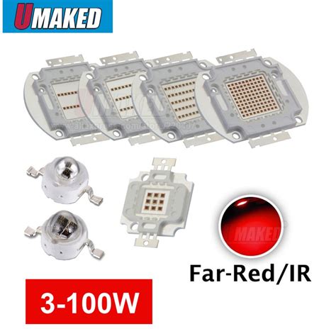 High Power LED Bead 850nm 940nm IR Infrared 3W 5W 10W 20W 50W 100W