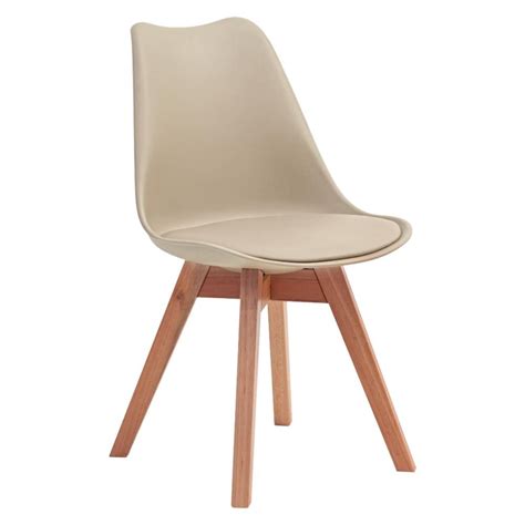 Cadeira Estofada Eames Leda V Rtice Em Madeira Maci A Base Natural Nude Madeiramadeira