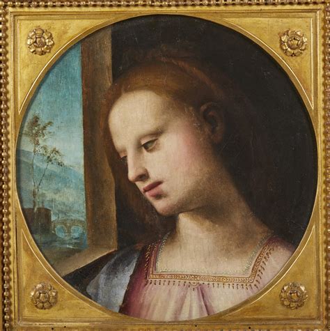 Ritratto Di Dama Di Profilo Con Paesaggio Sullo Sfondo Artista