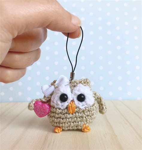 Porte Cl S Chouette Hibou Fait Main Au Crochet Dor Cr Ations Artisanales