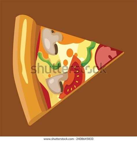 Vector Pizza Slice Drawing Hand Drawn Stock Vector (Royalty Free ...