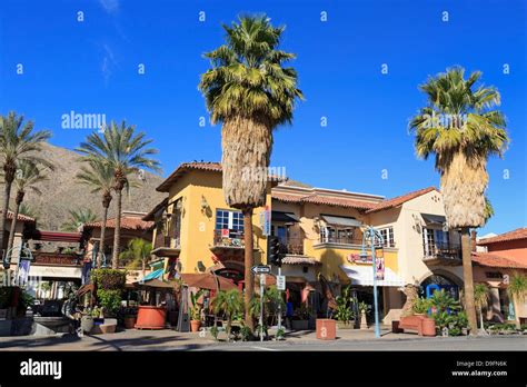 Mercado Plaza On Palm Canyon Drive Palm Springs California Usa Stock