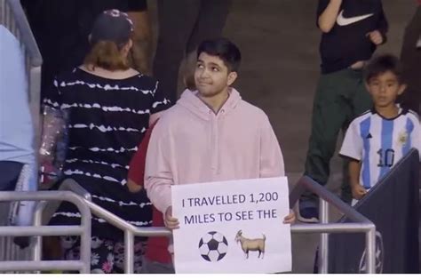 Football fan 'travels 1200 miles' to see Lionel Messi but finds he isn ...