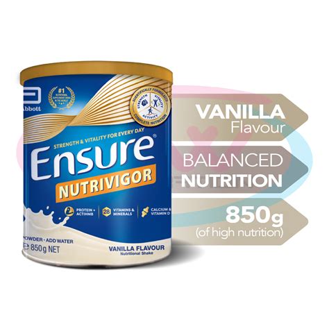 Abbott Ensure Nutrivigor Vanilla Flavour G Bw Generation