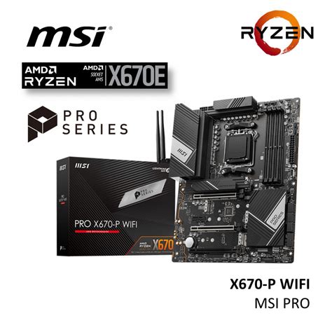 Msi Pro X670 P Wifi Amd Am5 Motherboard Shopee Malaysia