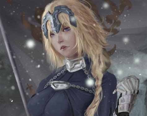 Flag Of France Fate Grand Order Armor Fate Series Blonde Jeanne DArc Fate Series