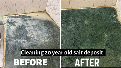 How To Clean Or Remove Salt Water Stains Near Sink Tap Tiles And Floor Youtube