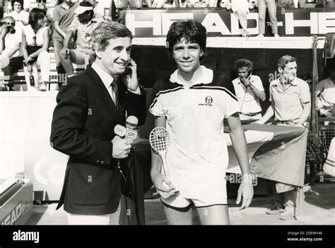 American tennis player Jimmy Arias, Italian Open 1983 Stock Photo - Alamy