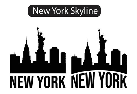 New York Skyline Silhouette Vector Art, Icons, and Graphics for Free ...