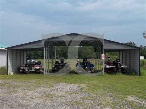 Metal Barn Shed Boxed Eave Roof 44W X 26L X 12H Continuous Roof