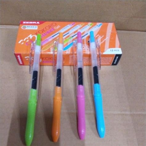 Jual Pen Ballpoint Kokoro Zebra Mm Hitam Per Lusin Shopee Indonesia