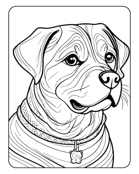 Gratis Vectors En Illustraties Met Honden Kleurplaten Realistisch