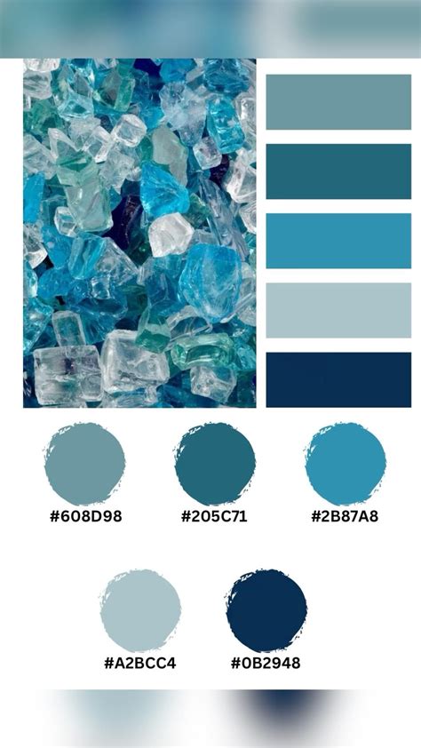 Light blue dark blue crystals hex codes – Artofit