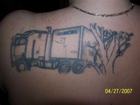 Truck Tattoos Design Pin Semi Truck Tattoo Designs Driver Tattoos