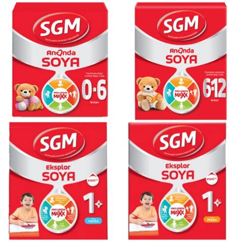 Jual SGM Soya 0 6 Bulan 200gr 6 12 Bulan 1plus Madu 1plus Vanilla