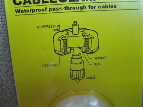 Blue Sea Systems 1002 Cable Clam Waterproof Pass Through For Cables Max Marine Electronics