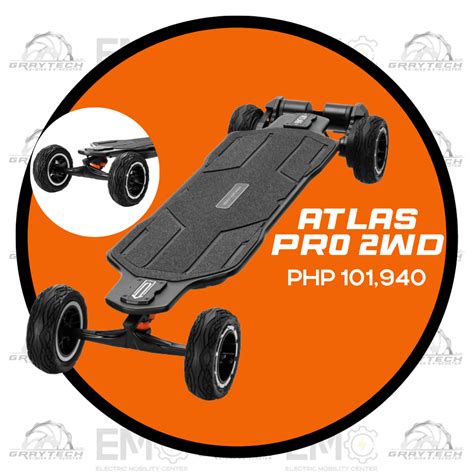 Exway Atlas Pro 4WD | Electric Skateboard - GRAYTECH Electric bike ...