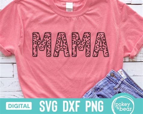 Leopard Print Mama Svg Cheetah Print Svg Mama Shirt Svg Etsy