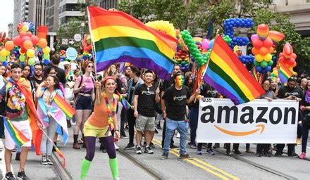 COUNT San Francisco Gay Pride Parade California United States Jun Stock Pictures