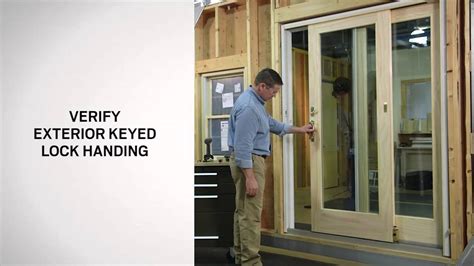 Installing The Exterior Keyed Lock On Frenchwood Gliding Doors