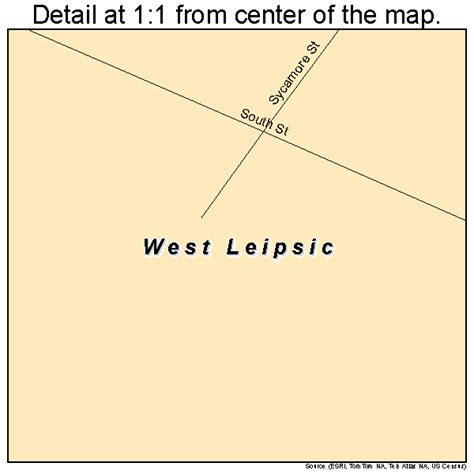 West Leipsic Ohio Street Map 3983706