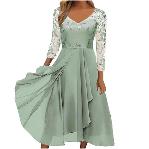 Lace Wedding Guest Dresses For Womenhalf Sleeve Dresses For Women Short Mother Of The Groom