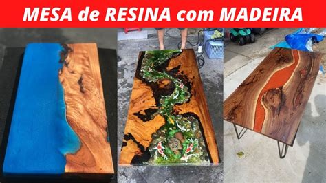 Como Fazer Uma Mesa De Resina Madeira Mesa De Madeira Resina