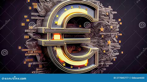 Currency Symbol Euro Concept Stock Illustration - Illustration of ...