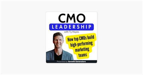 ‎cmo Leadership How Top Chief Marketing Officers Cmos Build High